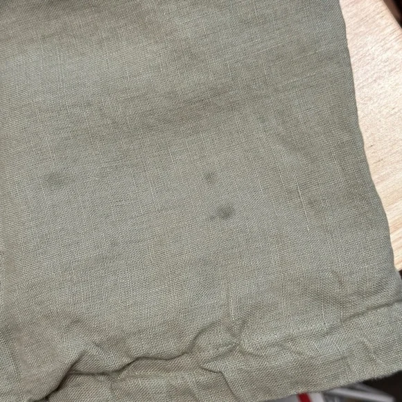 QUINCE European Linen Euro Shams Set Of 2 Willowleaf 3156 - Picture 8 of 10